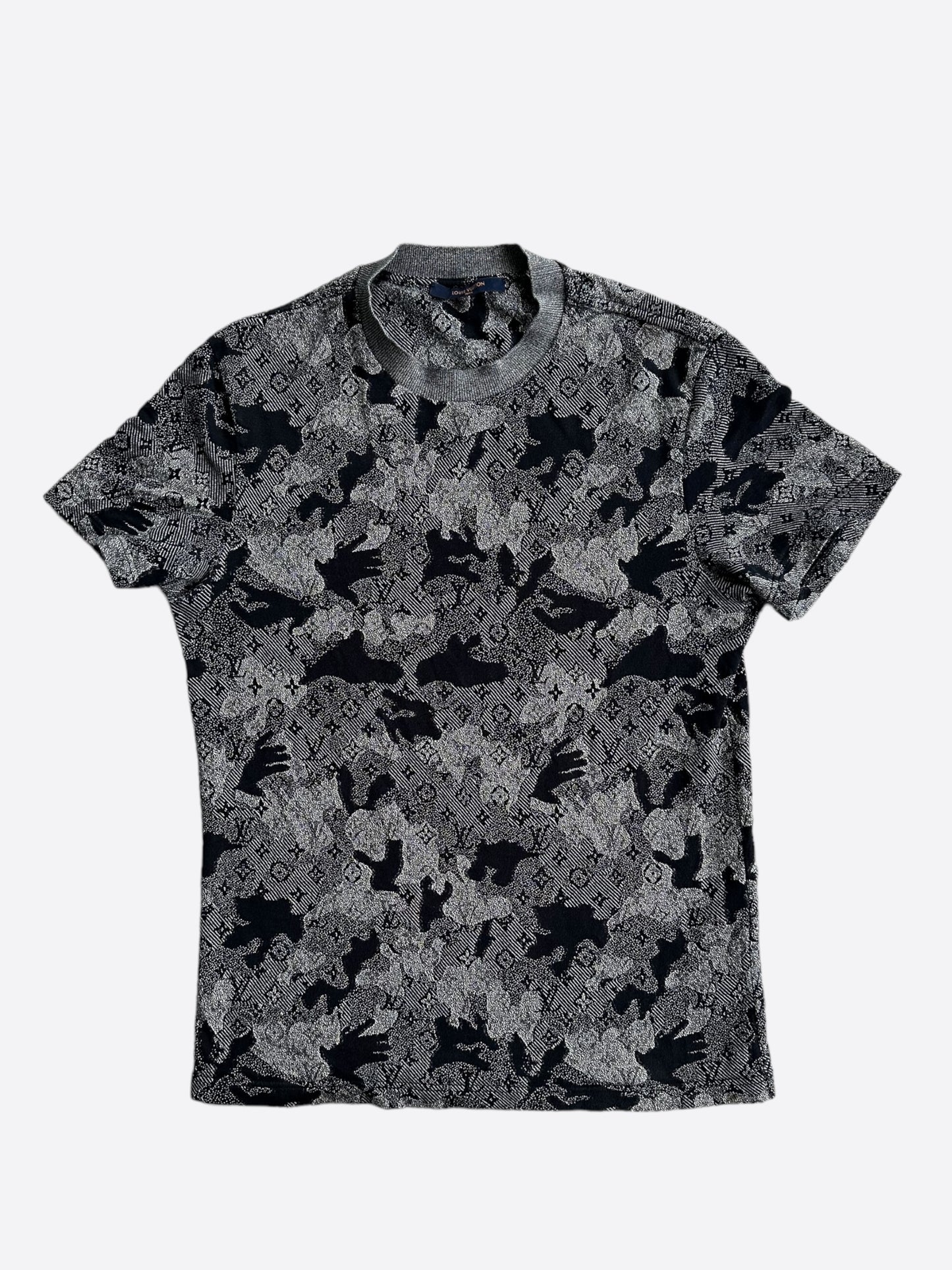 Louis Vuitton Grey Camouflage Monogram T-Shirt