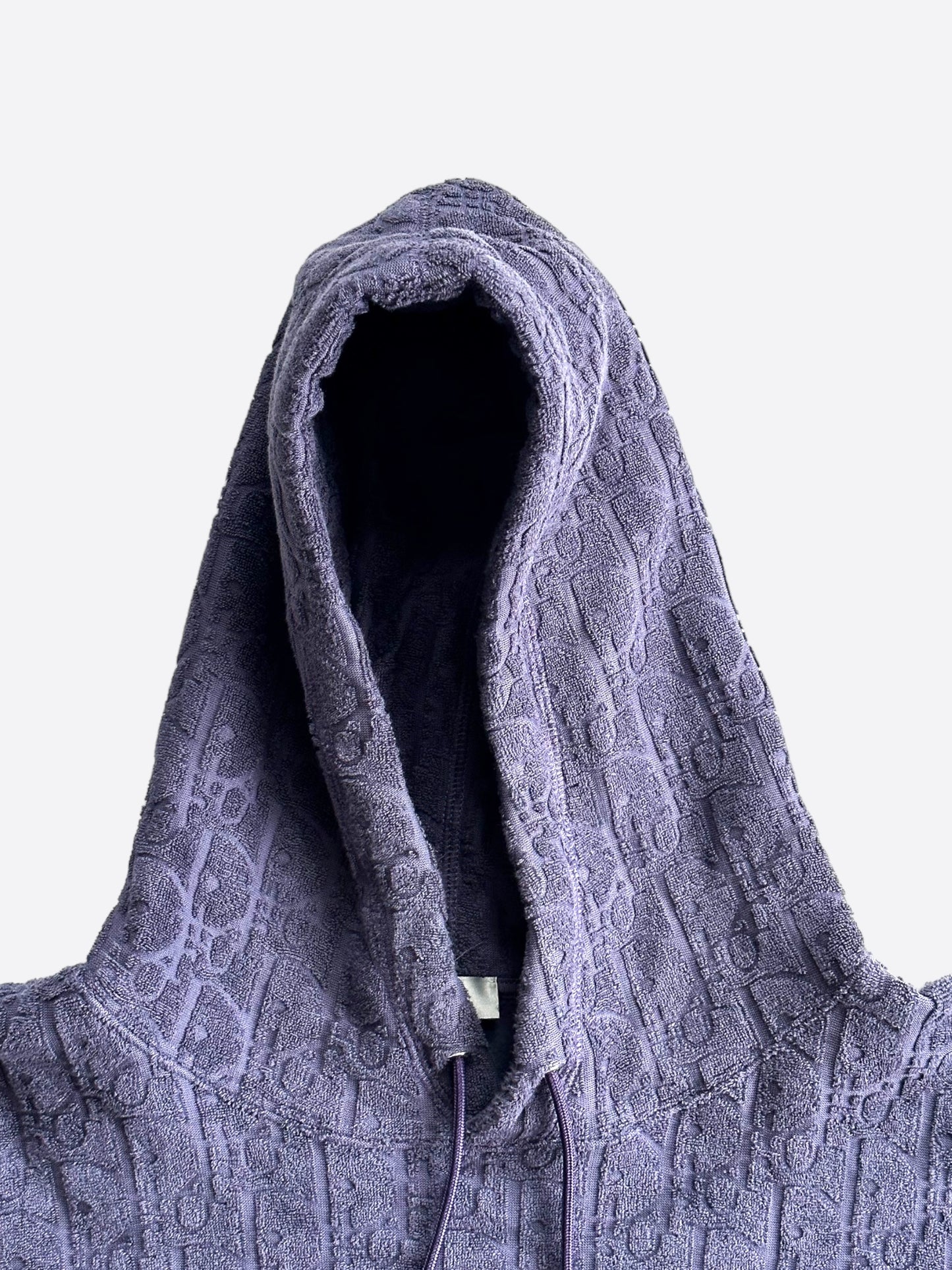 Dior Purple Oblique Towel Hoodie