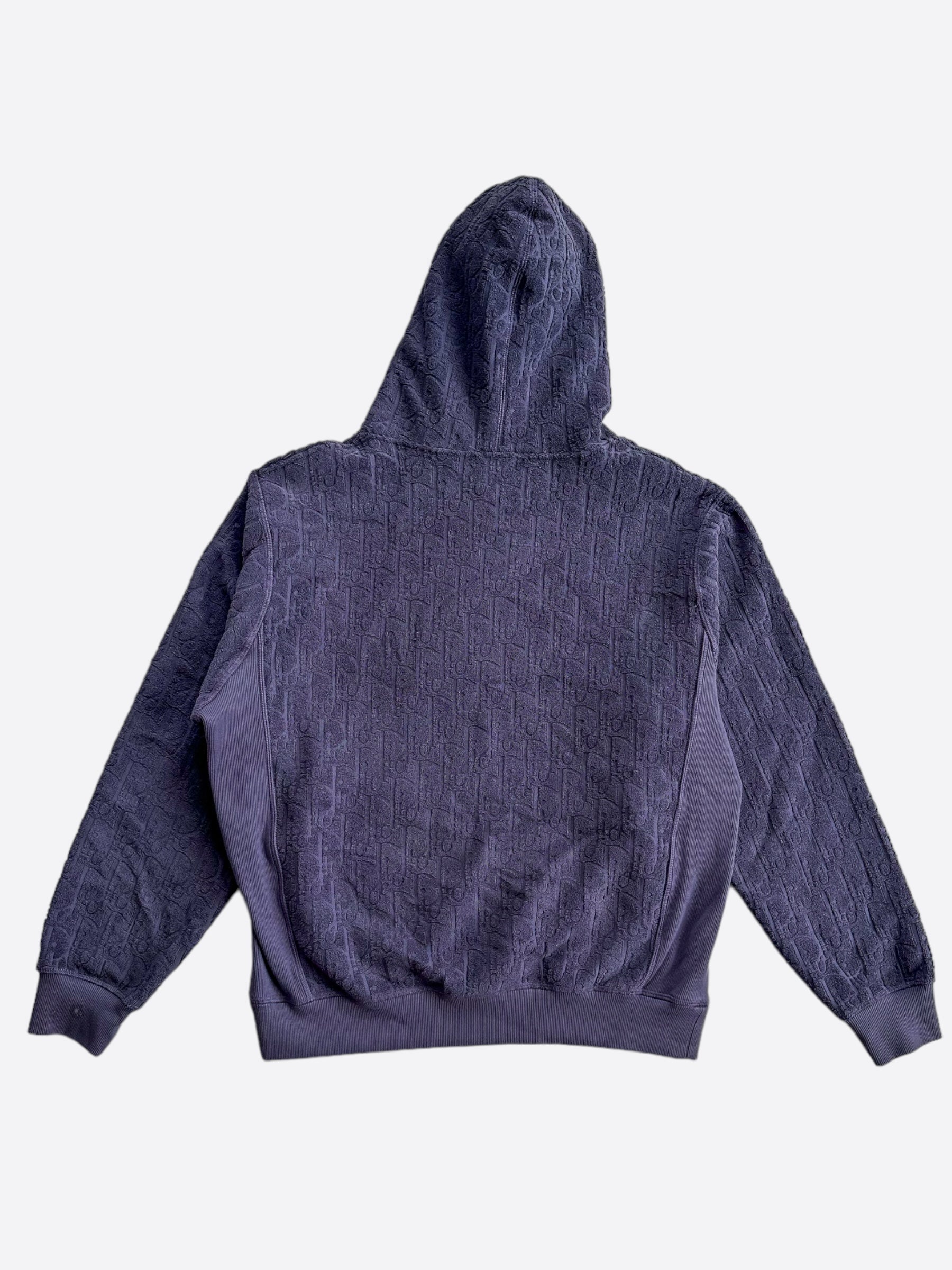 Dior Purple Oblique Towel Hoodie Savonches