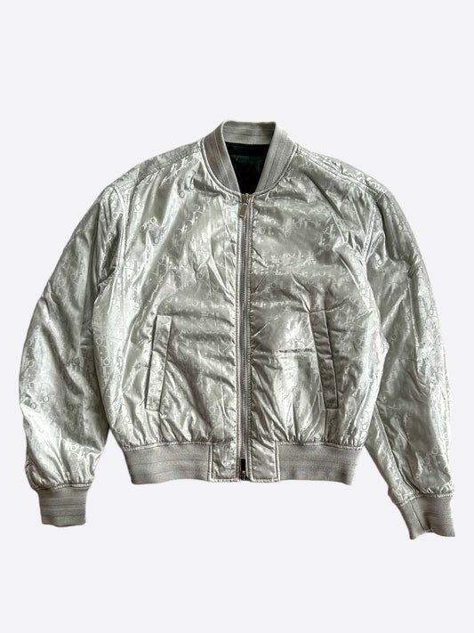 Dior Silver Oblique Bomber Jacket