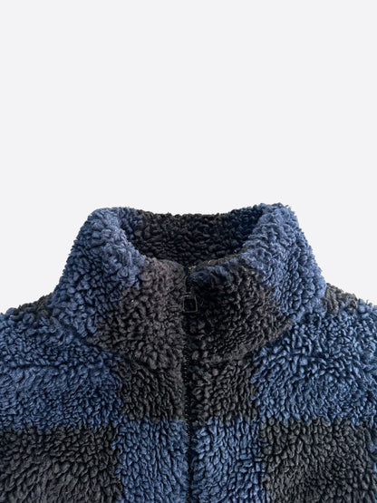 Louis Vuitton Nigo Black & Blue Checkered Fleece