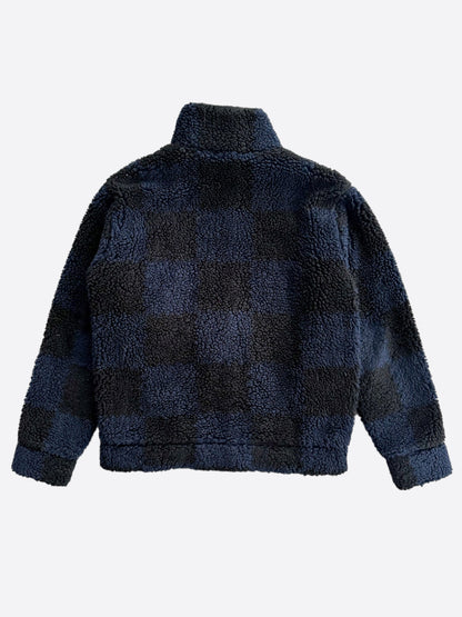 Louis Vuitton Nigo Black & Blue Checkered Fleece