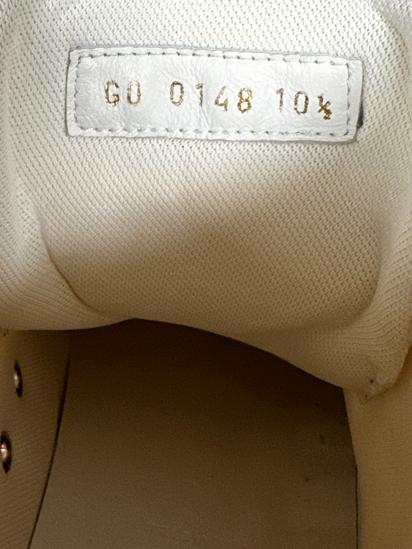 Louis Vuitton White Upside Down Logo Tattoo Sneakers