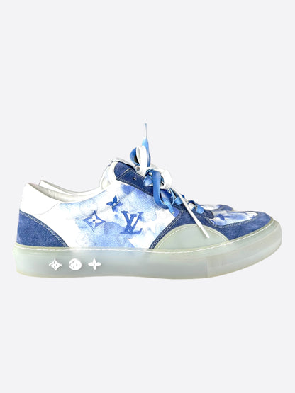 Louis Vuitton Blue Watercolor Monogram Ollie Sneakers