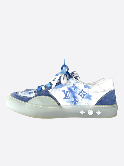 Louis Vuitton Blue Watercolor Monogram Ollie Sneakers