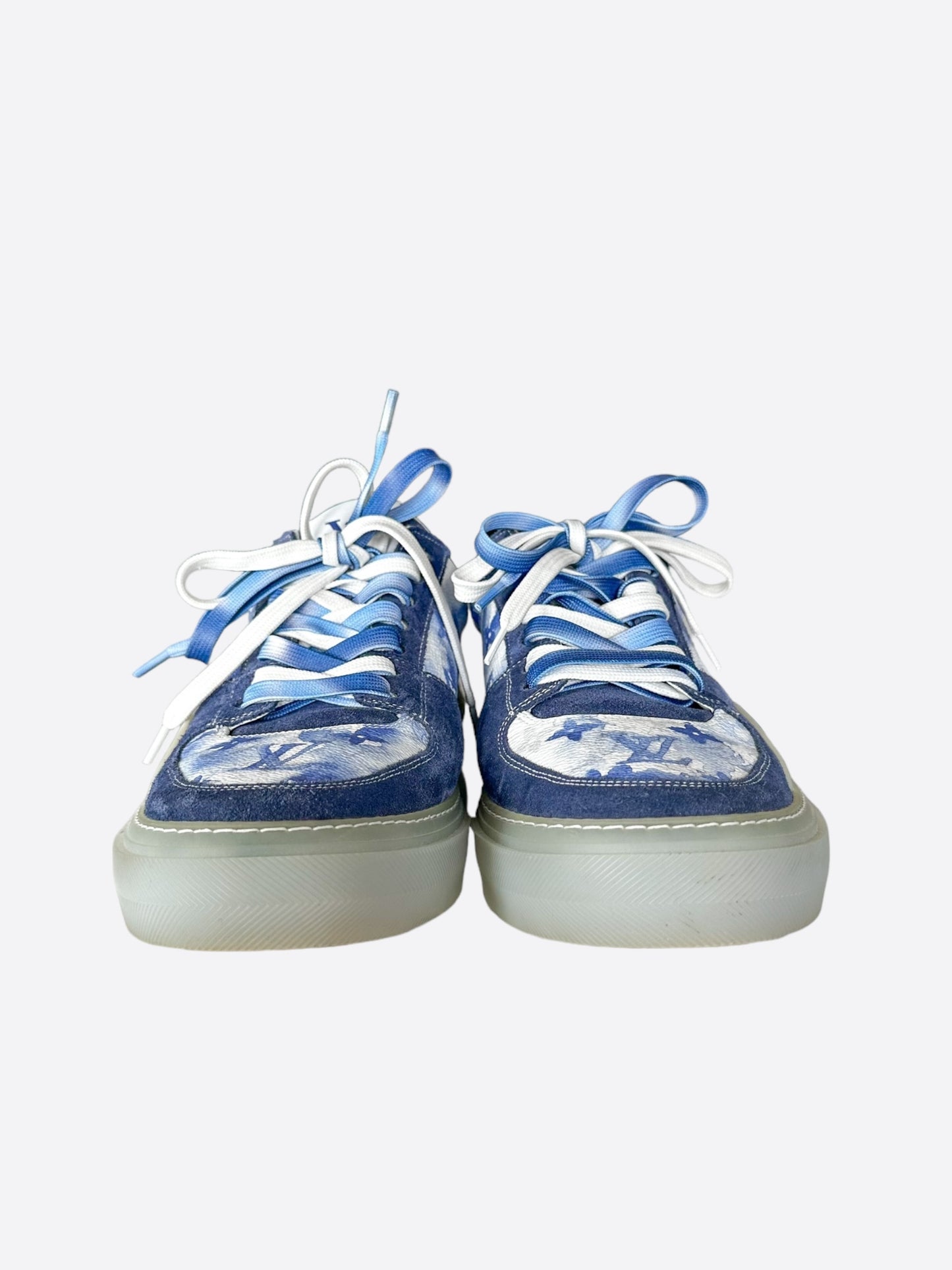 Louis Vuitton Blue Watercolor Monogram Ollie Sneakers