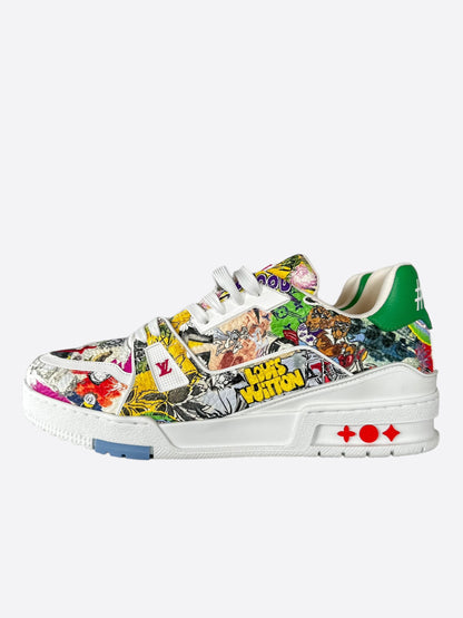 Louis Vuitton White Comic Trainers