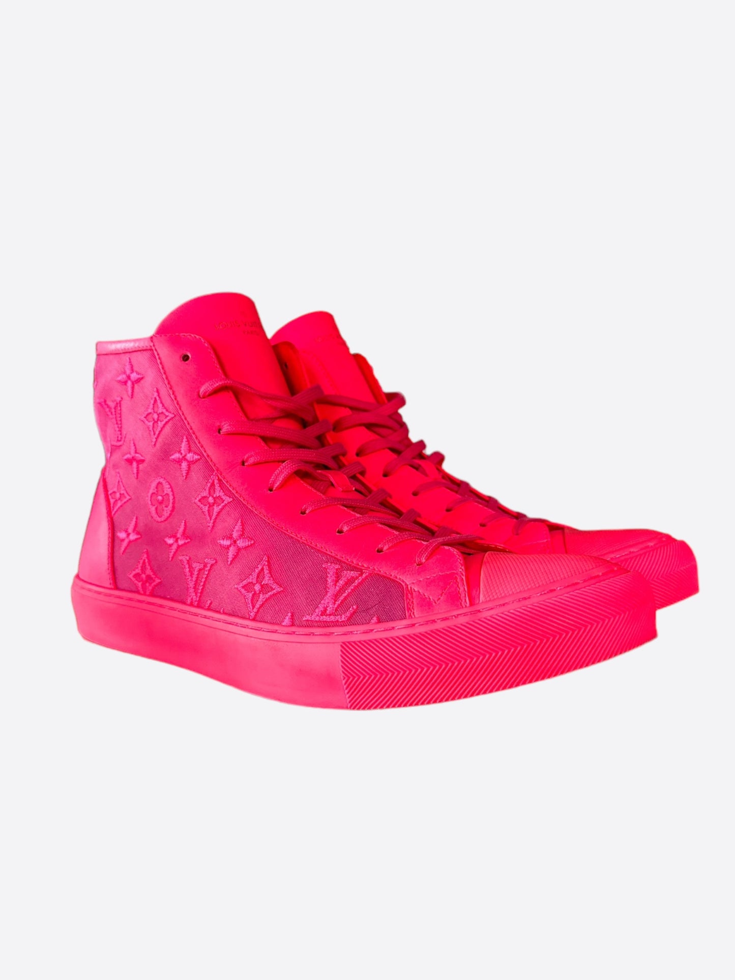 Louis Vuitton Pink Mesh Monogram Tattoo Sneakers