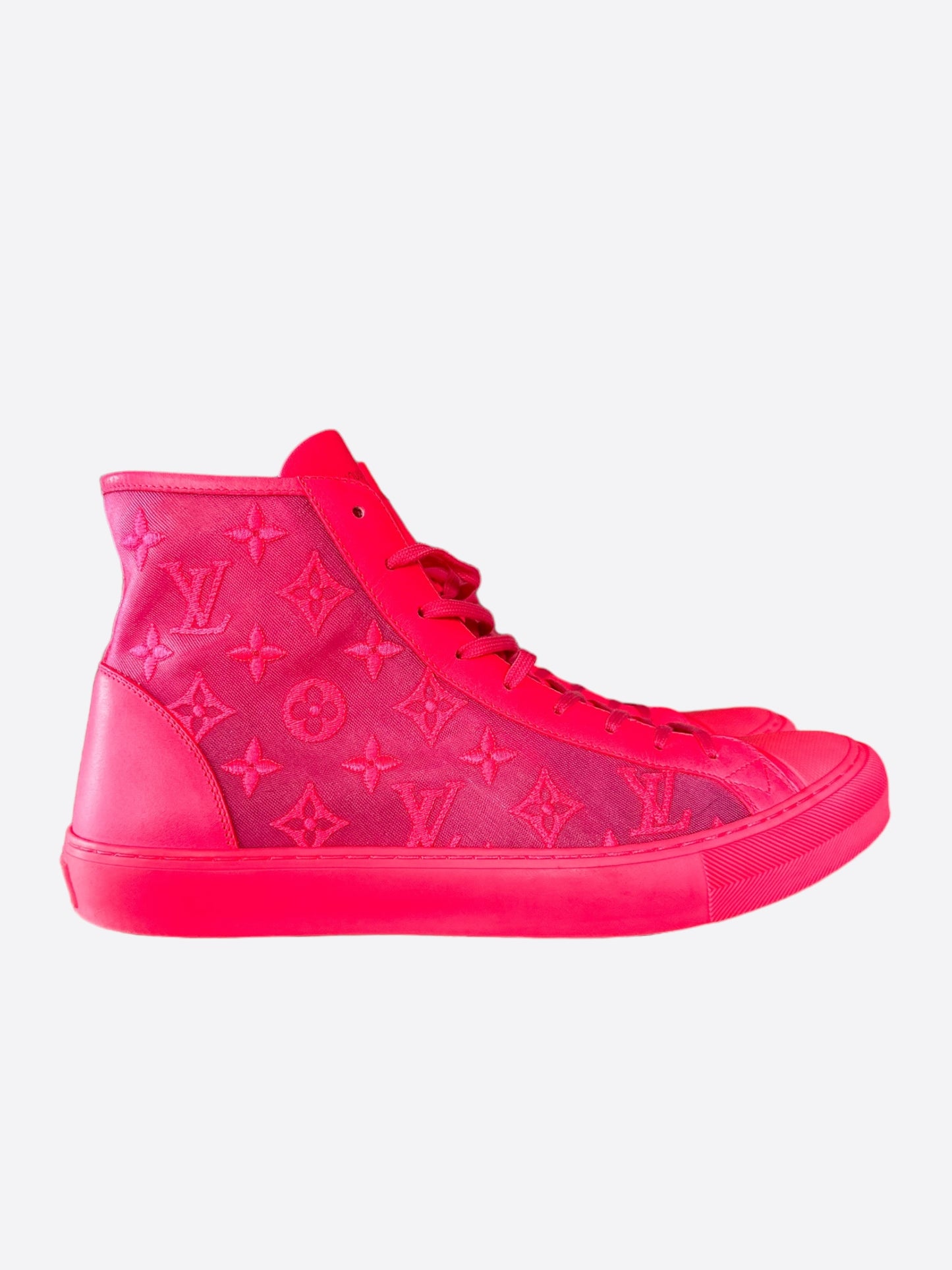 Louis Vuitton Pink Mesh Monogram Tattoo Sneakers