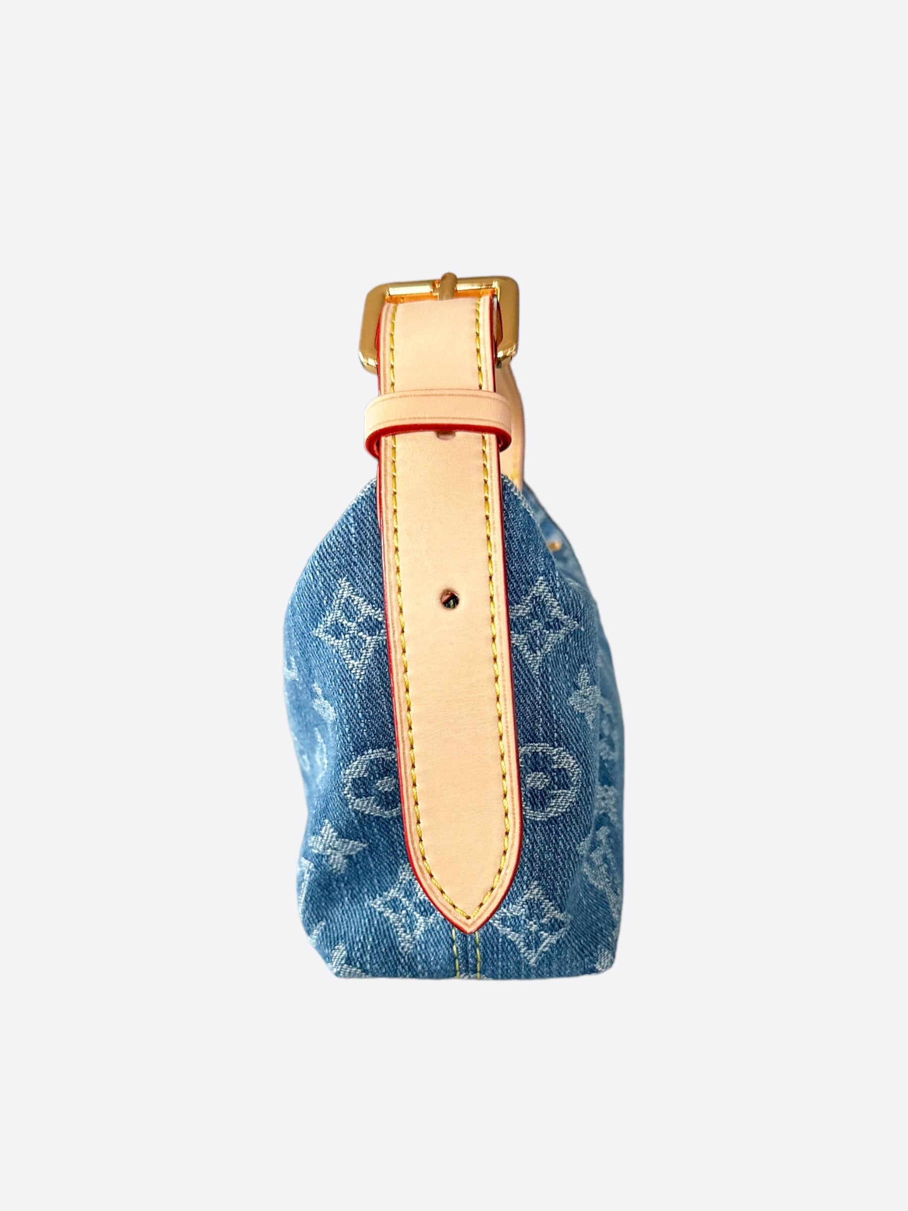 Louis Vuitton Blue Denim Monogram Hills Pochette – Savonches