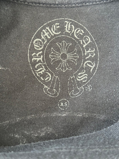 Chrome Hearts Black & Red Staff Horseshoe Logo Longsleeve T-Shirt