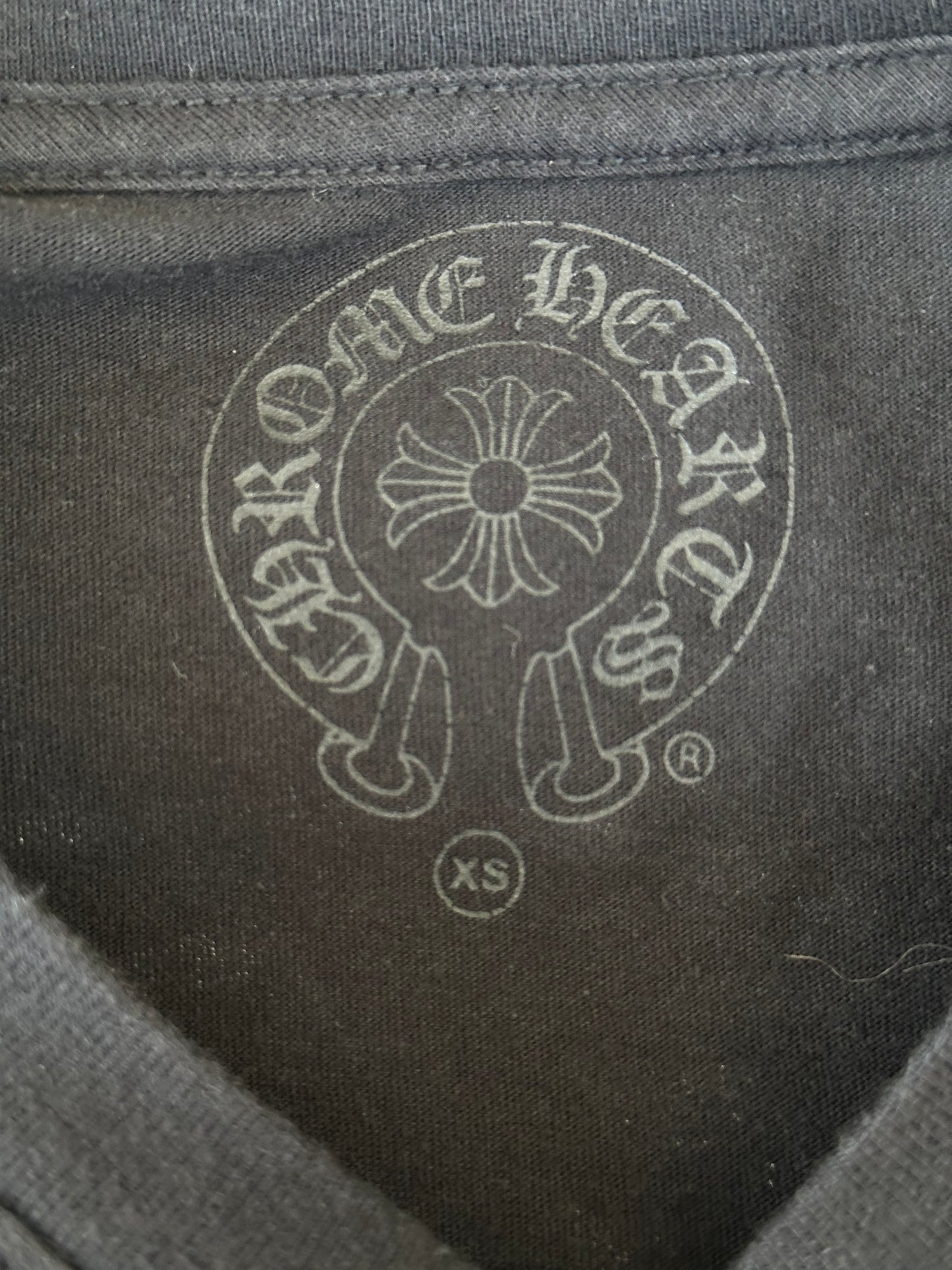 Chrome Hearts Black & Blue Staff Horseshoe Logo Longsleeve T-Shirt