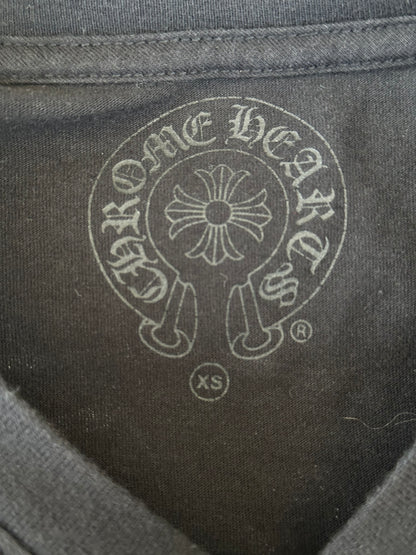 Chrome Hearts Black & Blue Staff Horseshoe Logo Longsleeve T-Shirt