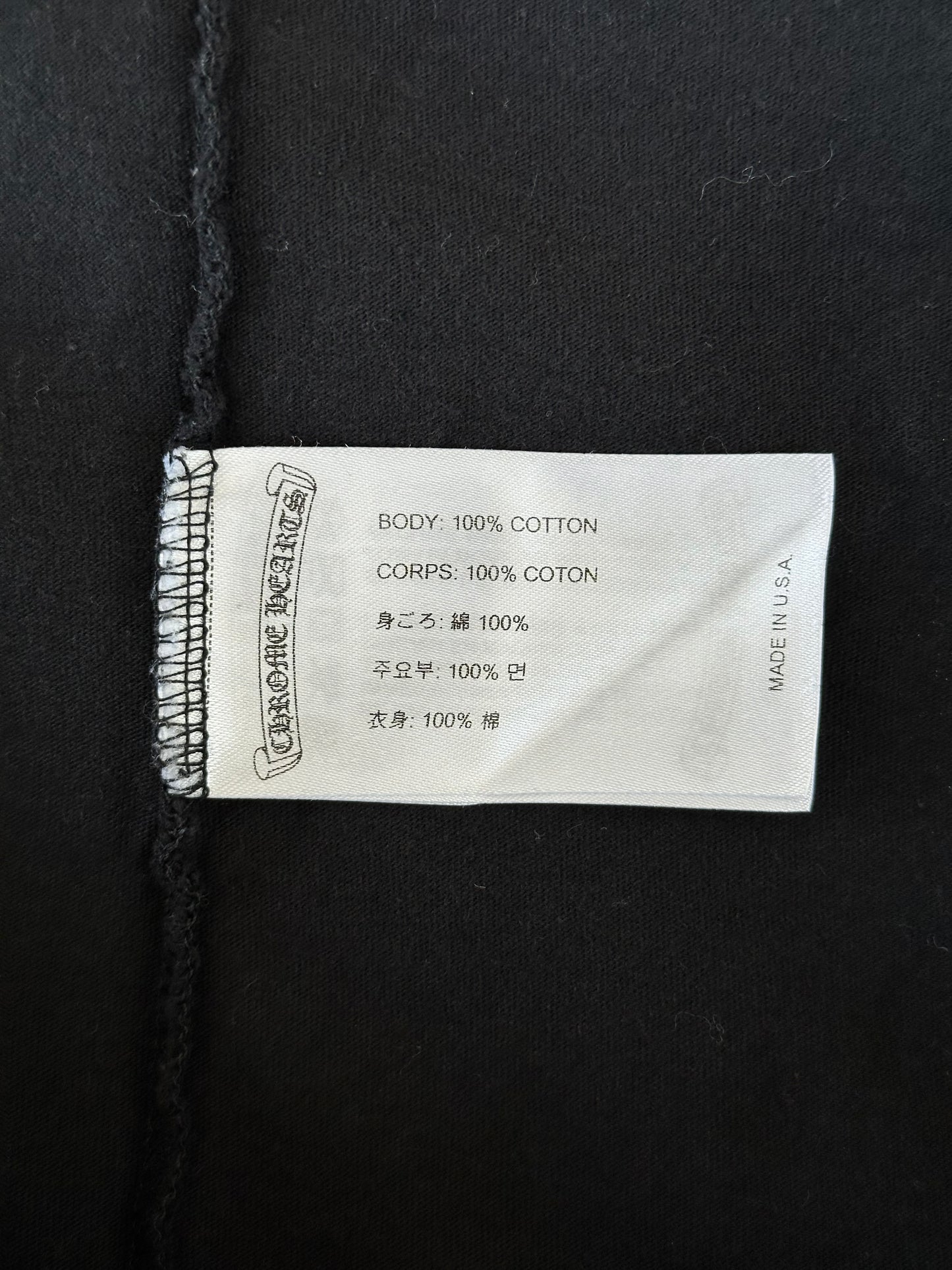 Chrome Hearts Black & Blue Staff Horseshoe Logo Longsleeve T-Shirt