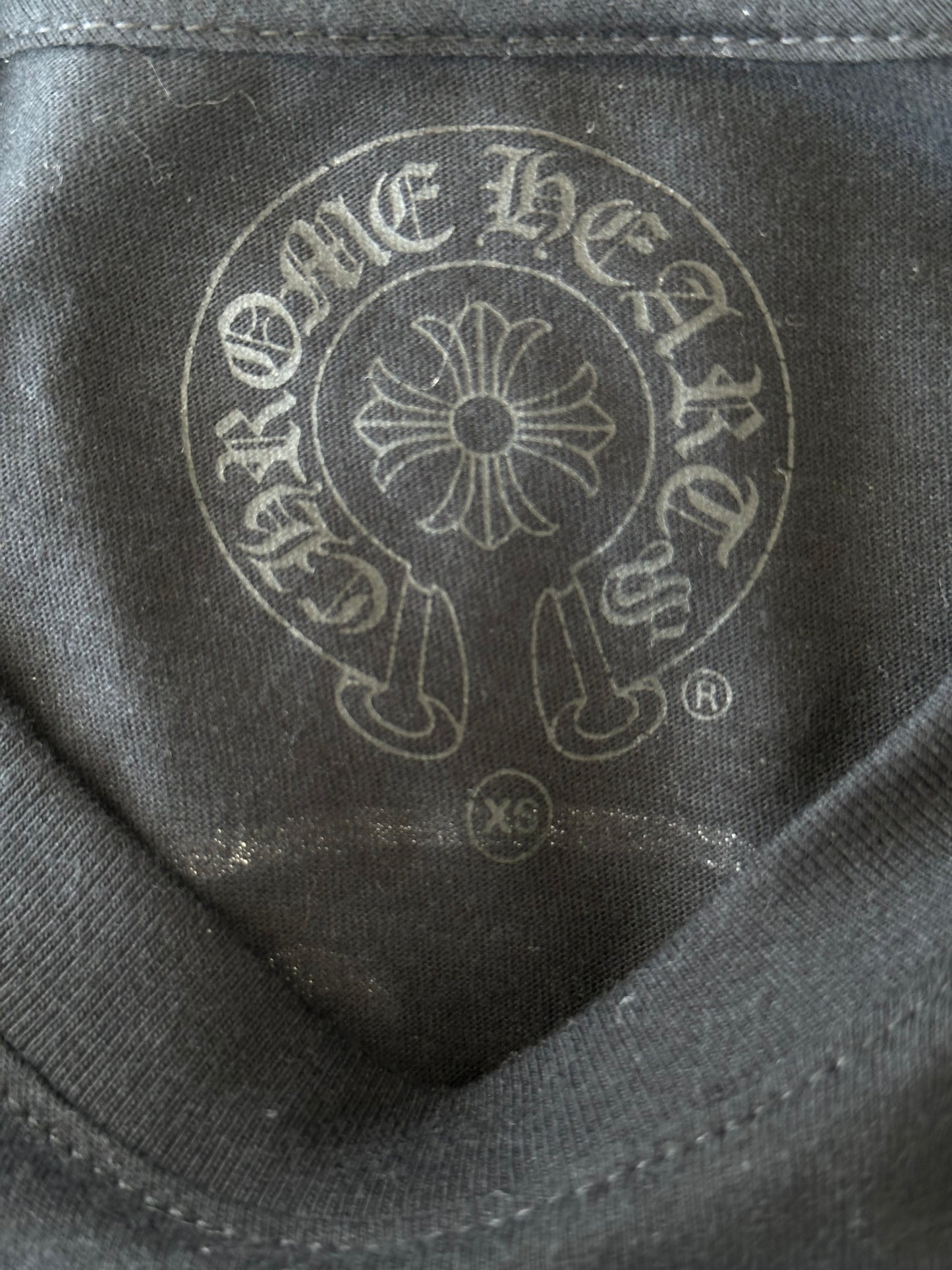 Chrome Hearts Black & Silver Staff Horseshoe Logo Longsleeve T-Shirt