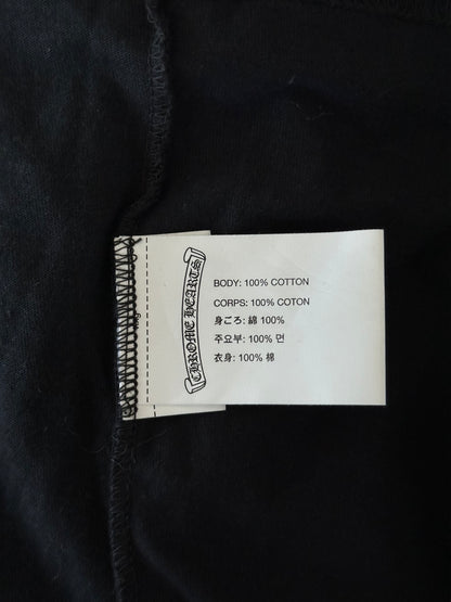 Chrome Hearts Black & Silver Staff Horseshoe Logo Longsleeve T-Shirt