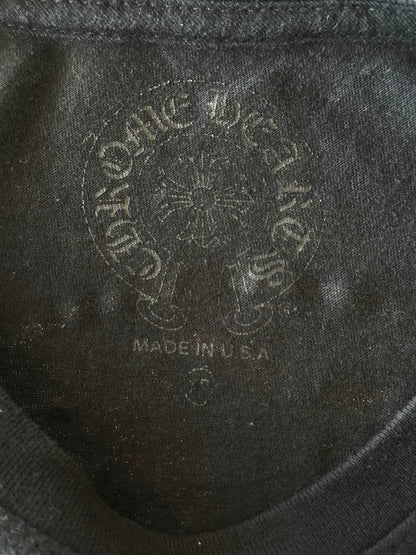 Chrome Hearts Black & Yellow Staff Horseshoe Logo Longsleeve T-Shirt