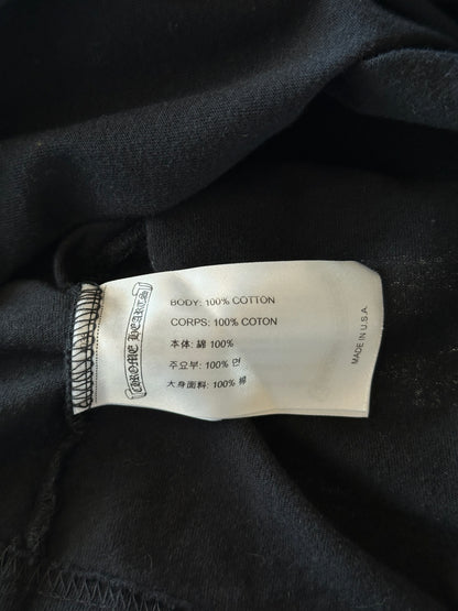 Chrome Hearts Black & Yellow Staff Horseshoe Logo Longsleeve T-Shirt