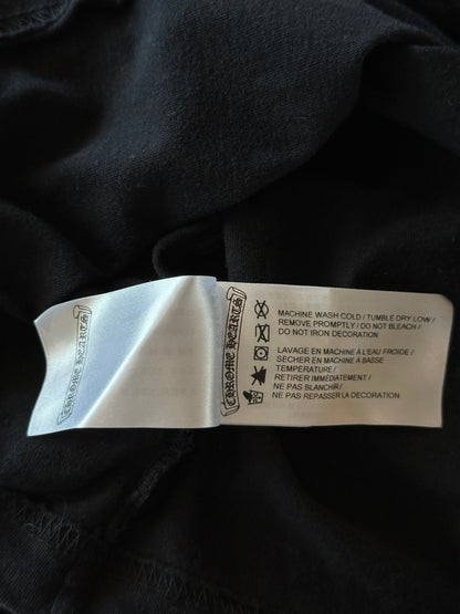 Chrome Hearts Black & Yellow Staff Horseshoe Logo Longsleeve T-Shirt