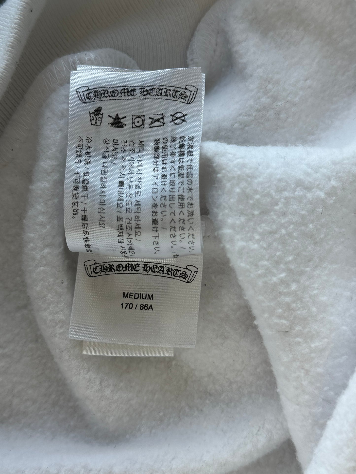 Chrome Hearts White & Pink Deadly Doll Sweater