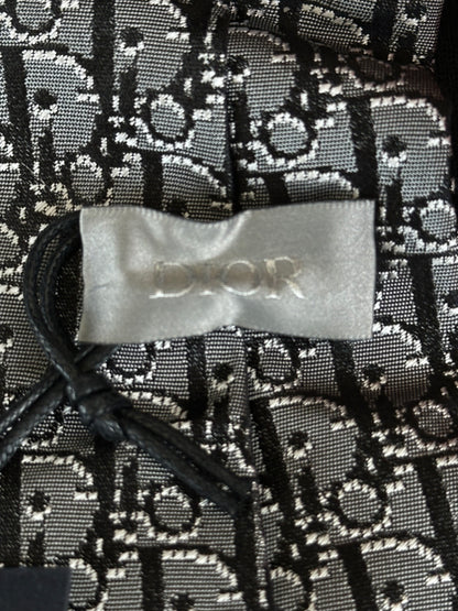 Dior Grey & Black Oblique Tie