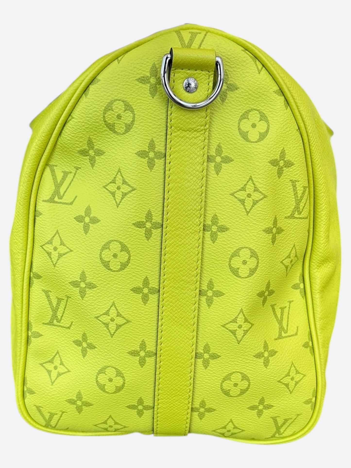 Louis Vuitton Yellow Taigarama Monogram Keepall 50