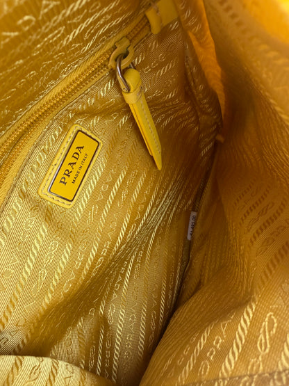Prada Yellow Re-Nylon Triangle Sling Bag