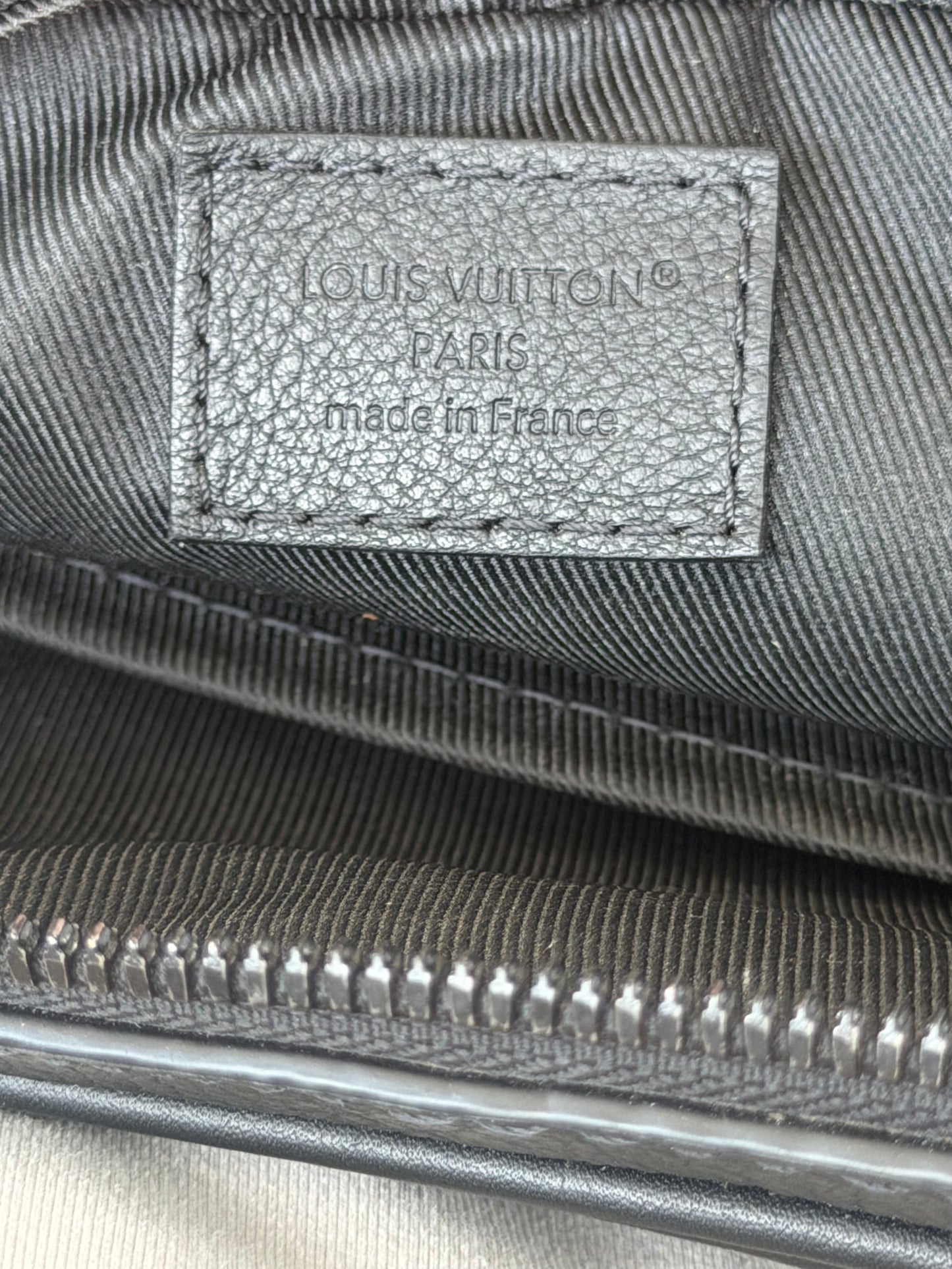 Louis Vuitton Black Shadow Monogram Trio Messenger