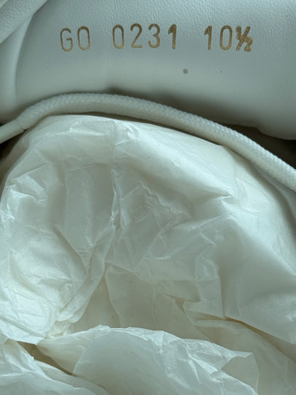 Louis Vuitton White & Silver Monogram Taurillon Run Away Sneakers