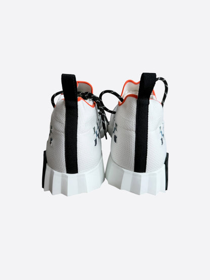 Hermes White & Multicolor Flex Sneakers