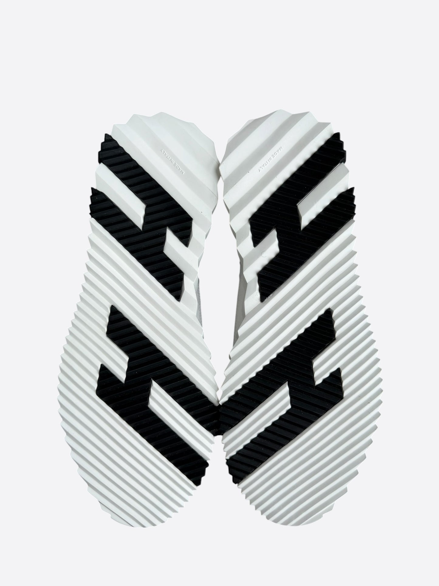 Hermes White & Multicolor Flex Sneakers