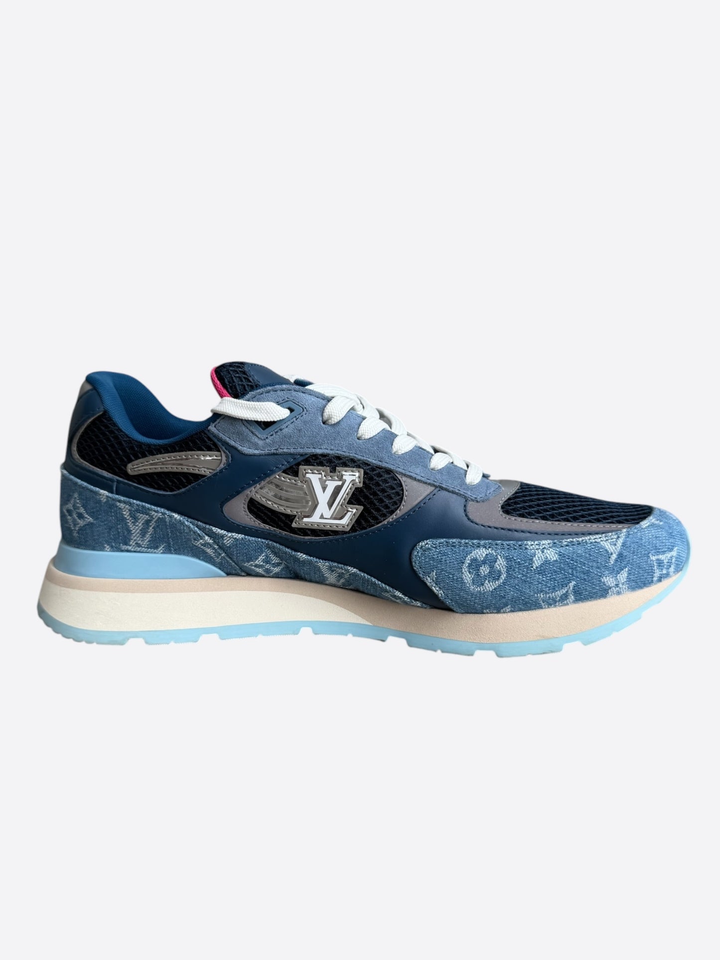 Louis Vuitton Blue Monogram Run Away Sneakers