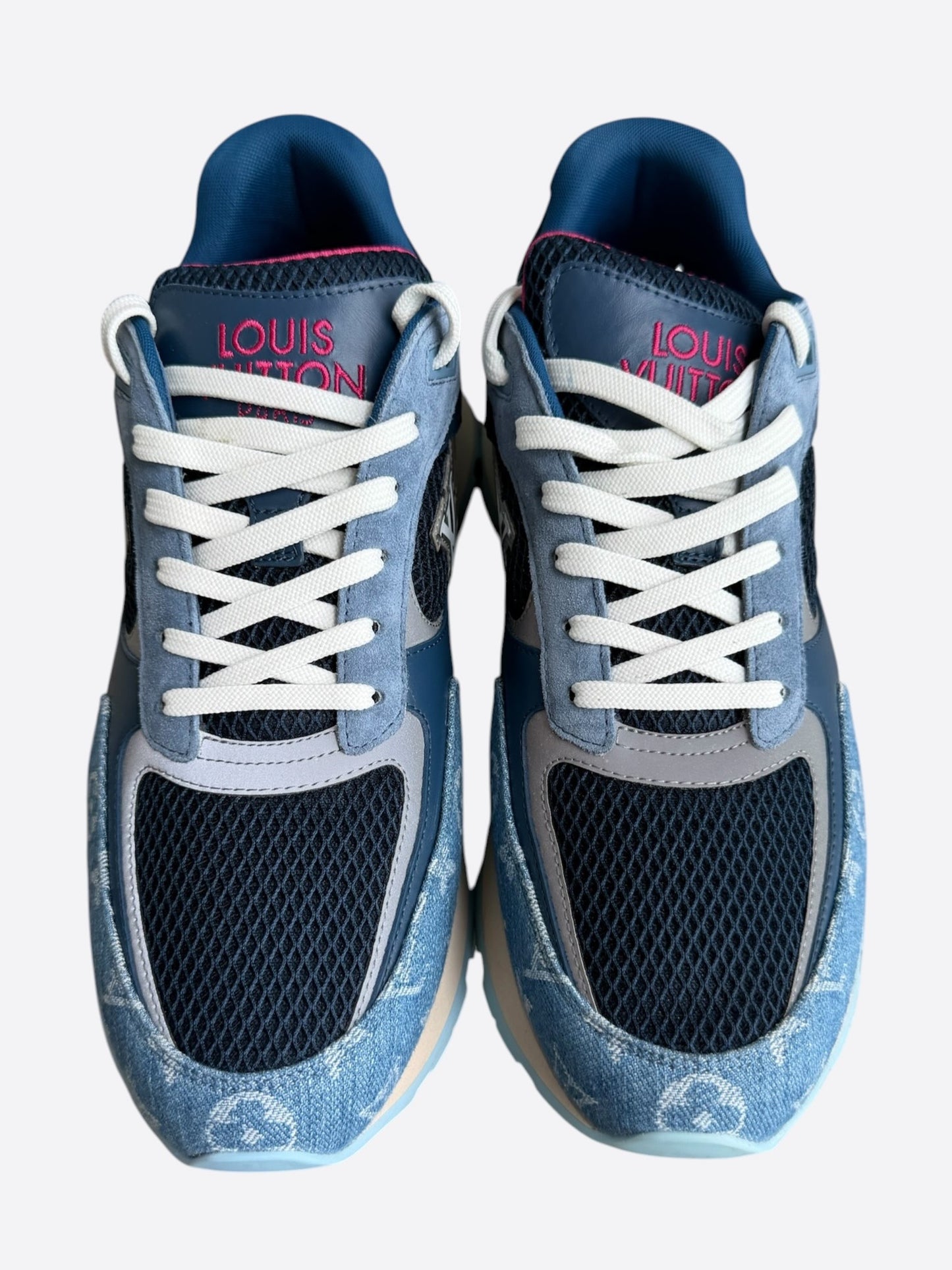Louis Vuitton Blue Monogram Run Away Sneakers
