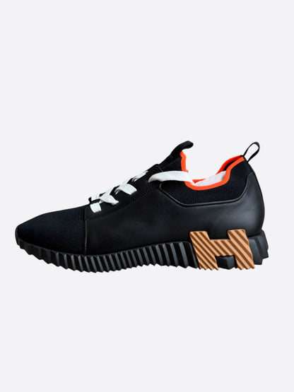Hermes Black & Multicolor Depart Sneakers
