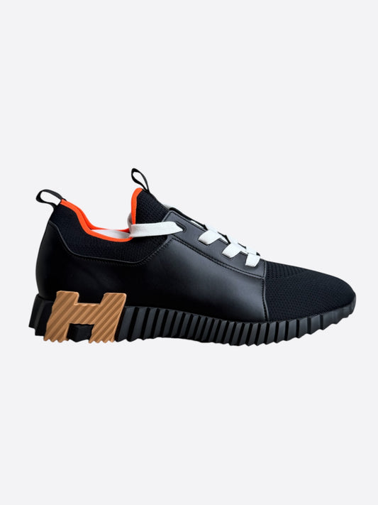 Hermes Black & Multicolor Depart Sneakers