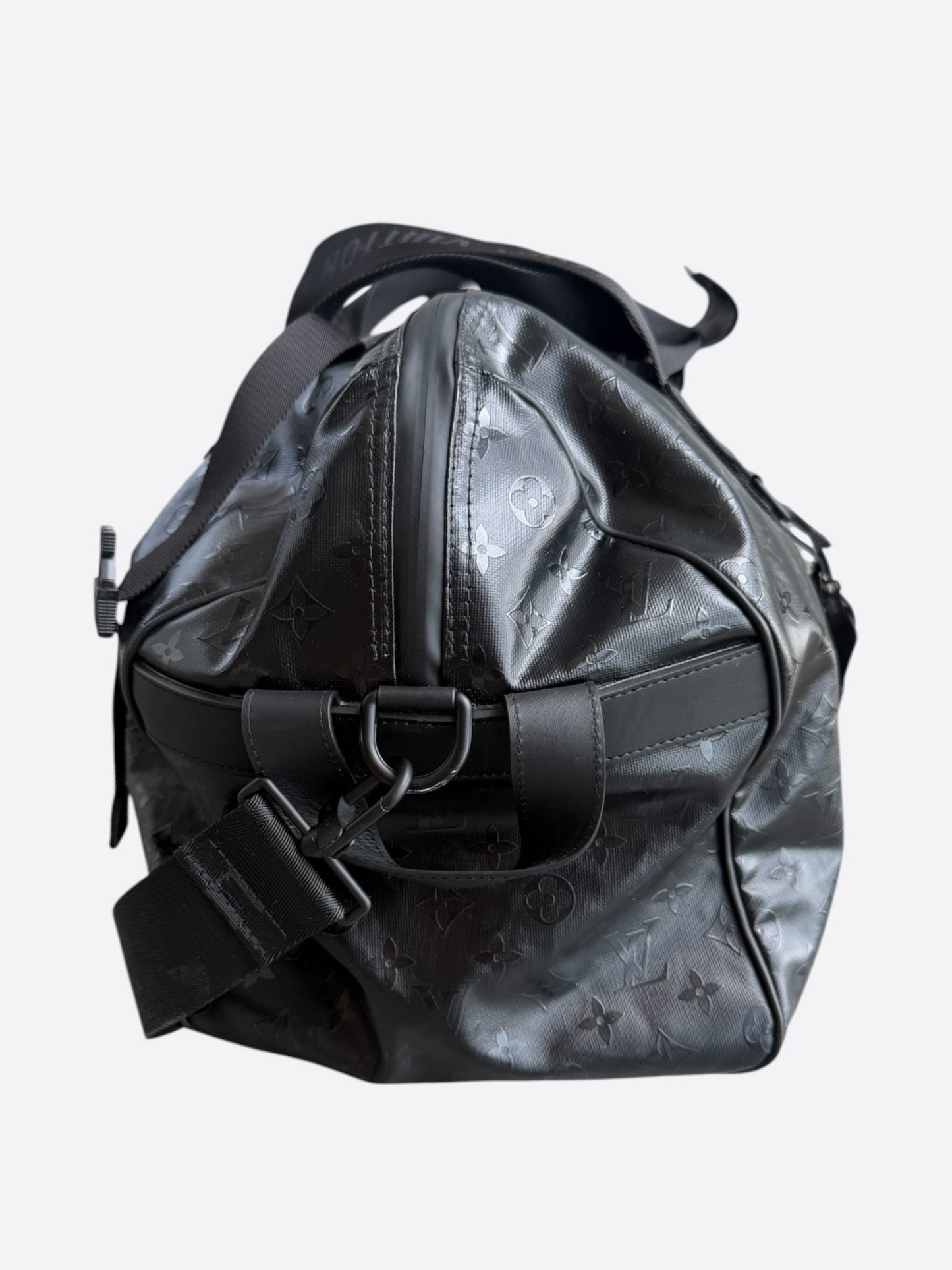 Louis Vuitton Black Ski Monogram Storm Keepall 55