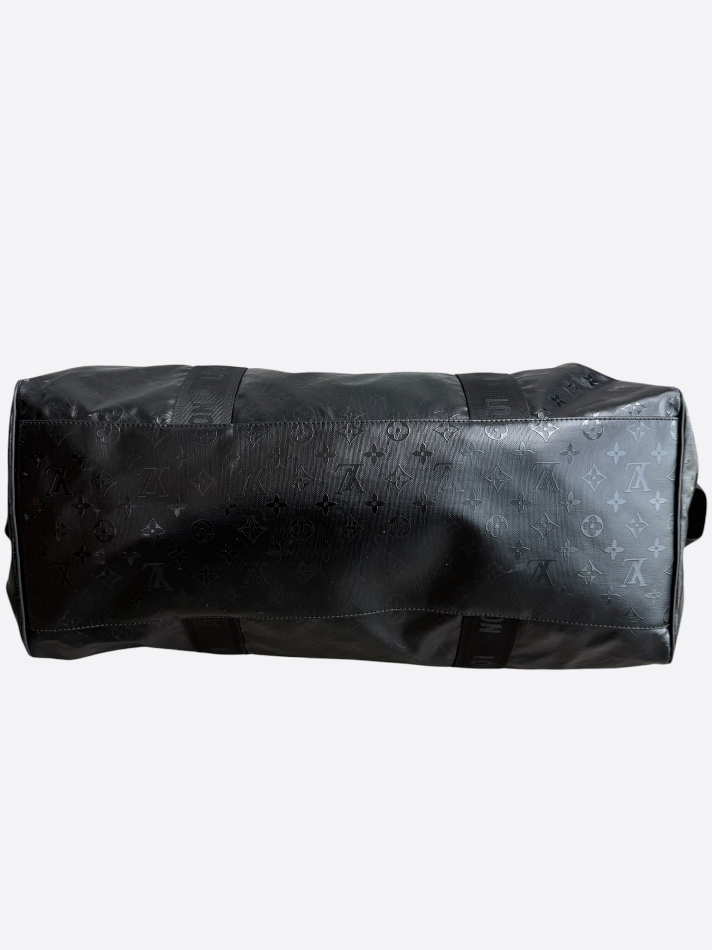 Louis Vuitton Black Ski Monogram Storm Keepall 55