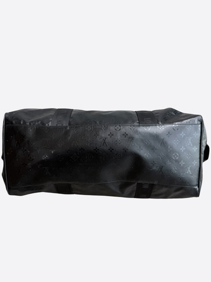Louis Vuitton Black Ski Monogram Storm Keepall 55