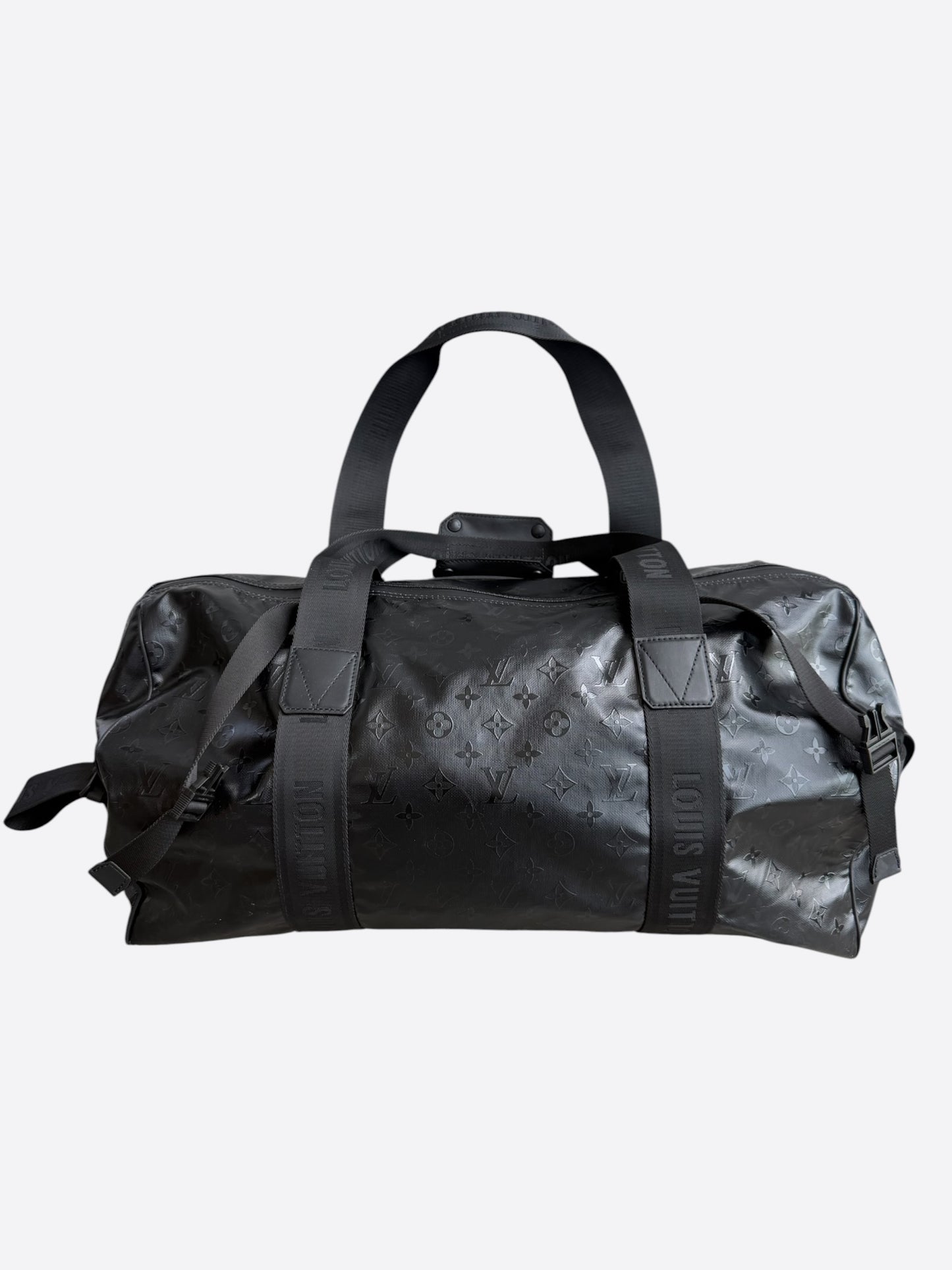 Louis Vuitton Black Ski Monogram Storm Keepall 55