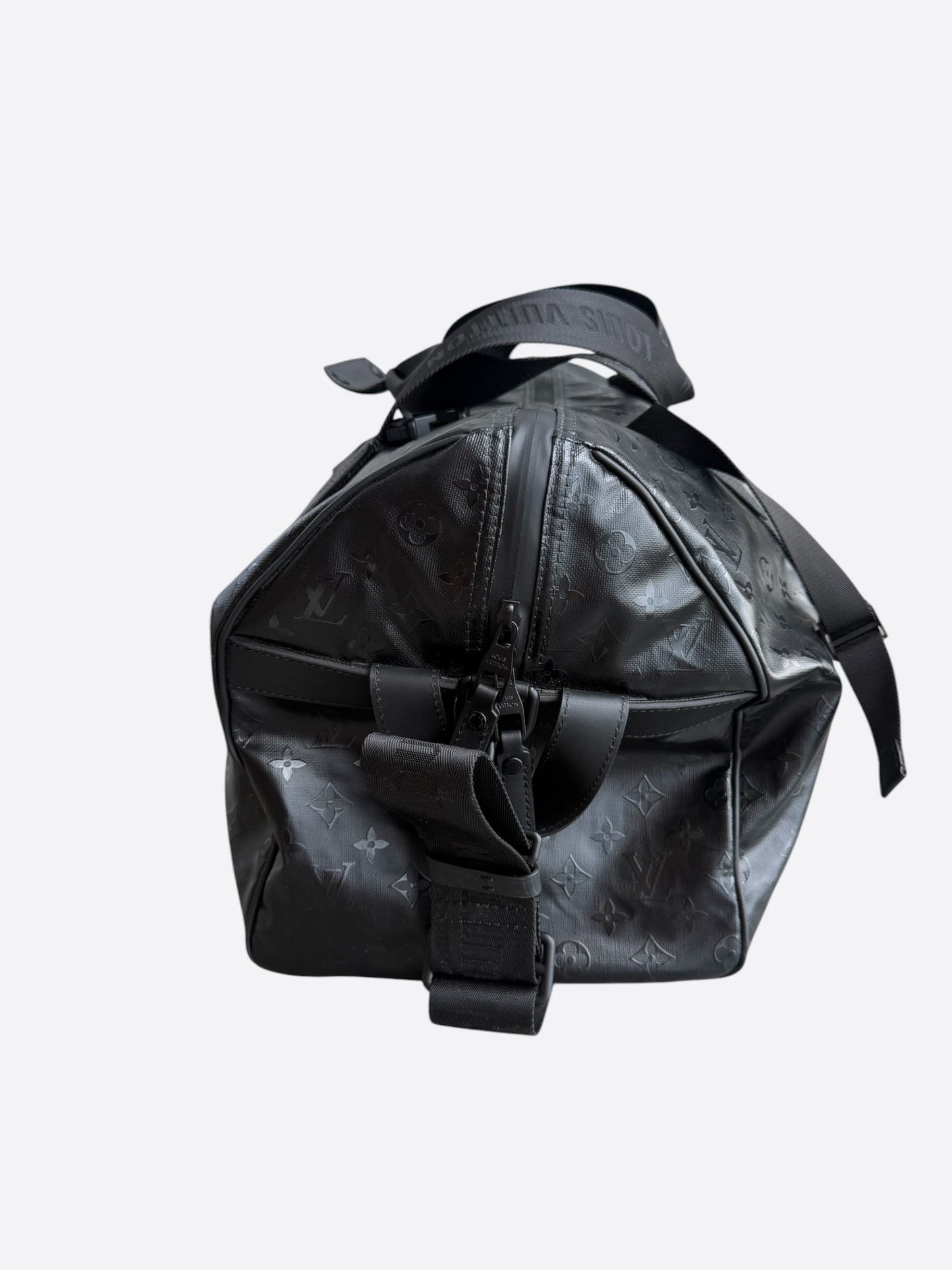 Louis Vuitton Black Ski Monogram Storm Keepall 55