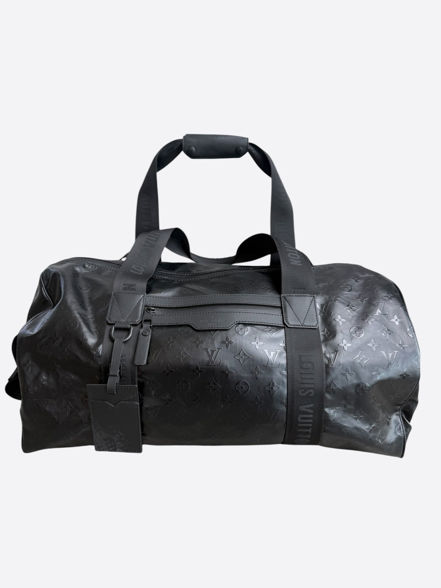 Louis Vuitton Black Ski Monogram Storm Keepall 55