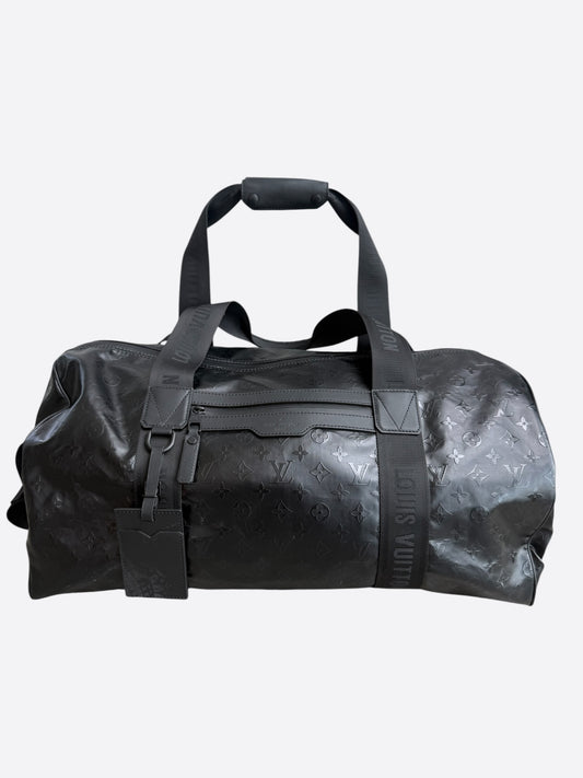 Louis Vuitton Black Ski Monogram Storm Keepall 55