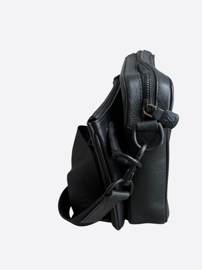 Louis Vuitton Black Shadow Monogram Trio Messenger