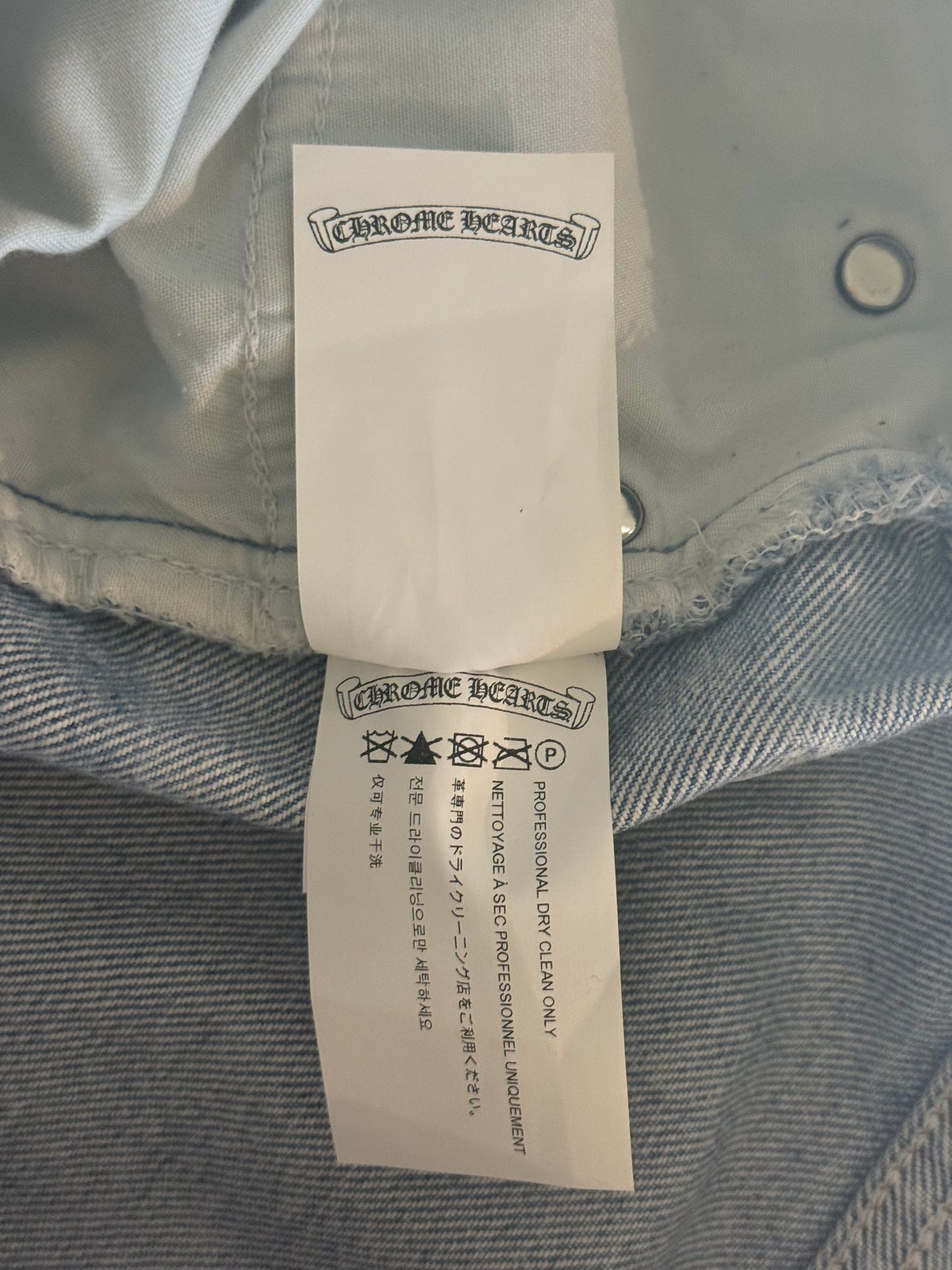 Chrome Hearts Levis Blue, Green & Cheetah Star Patch Jeans
