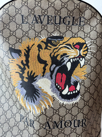 Gucci Tan GG Monogram Tiger backpack