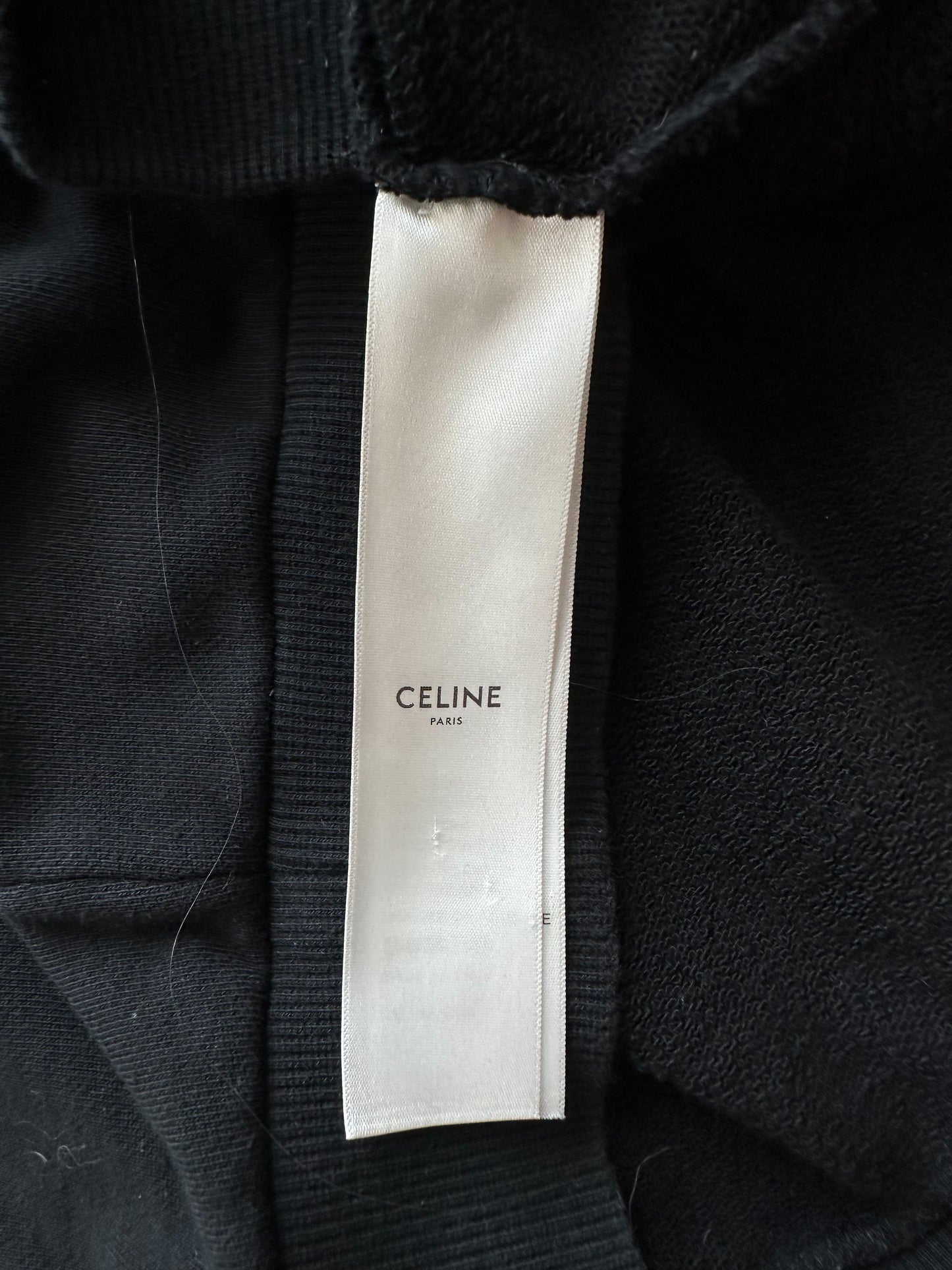 Celine Black & White Logo Hoodie