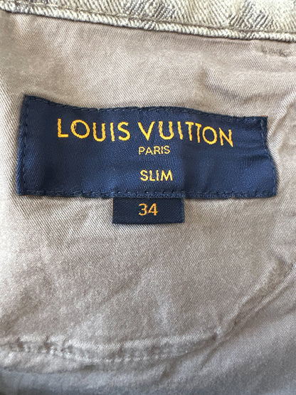 Louis Vuitton Grey Monogram Slim Jeans