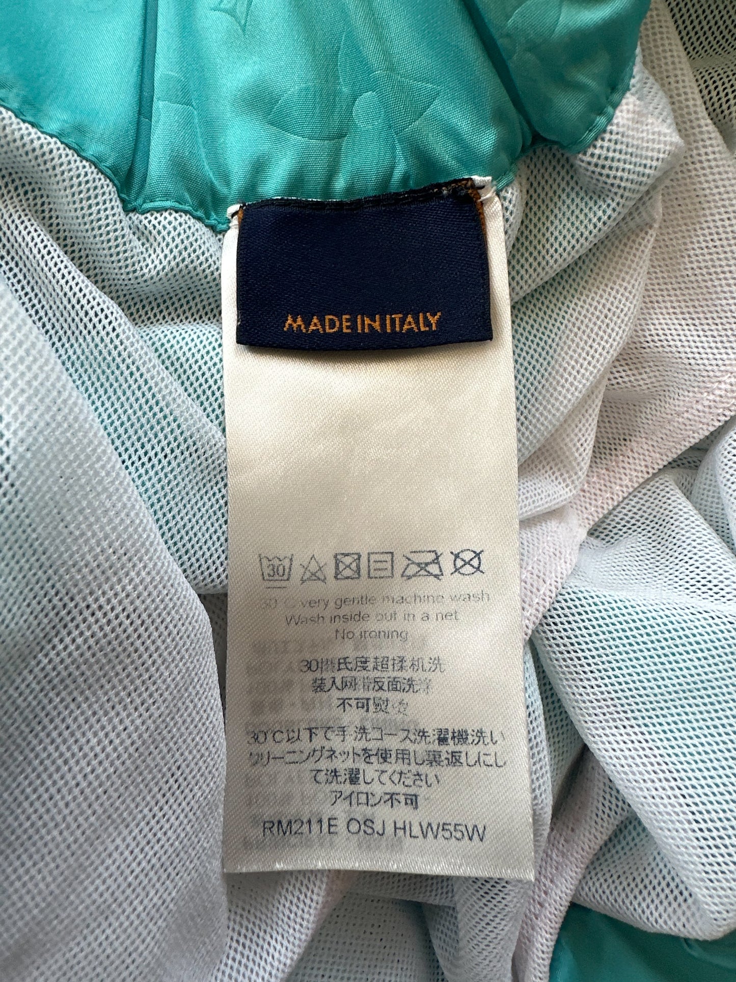 Louis Vuitton Turquoise Monogram Swim Shorts