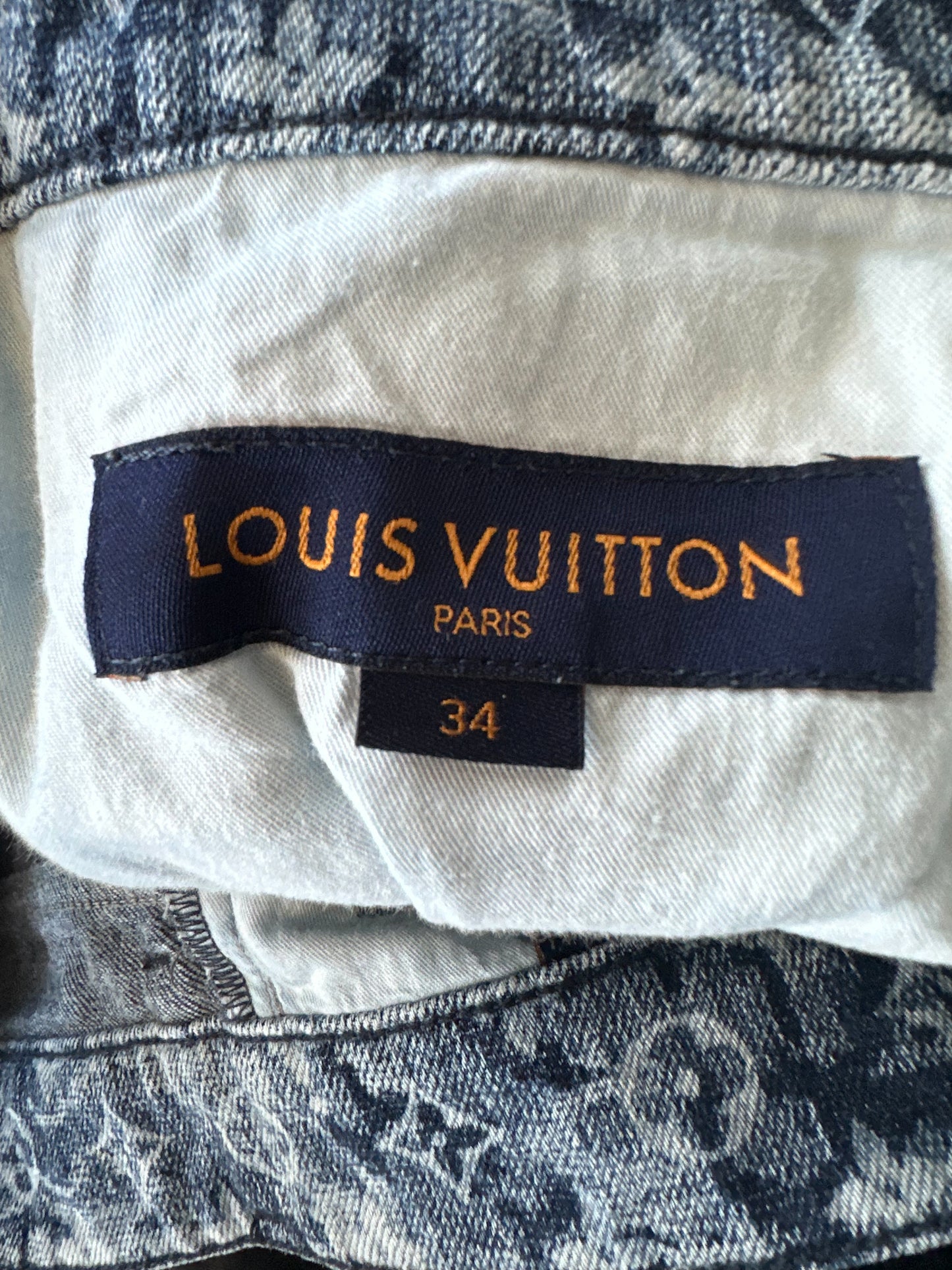 Louis Vuitton Blue Tapestry Monogram Jeans