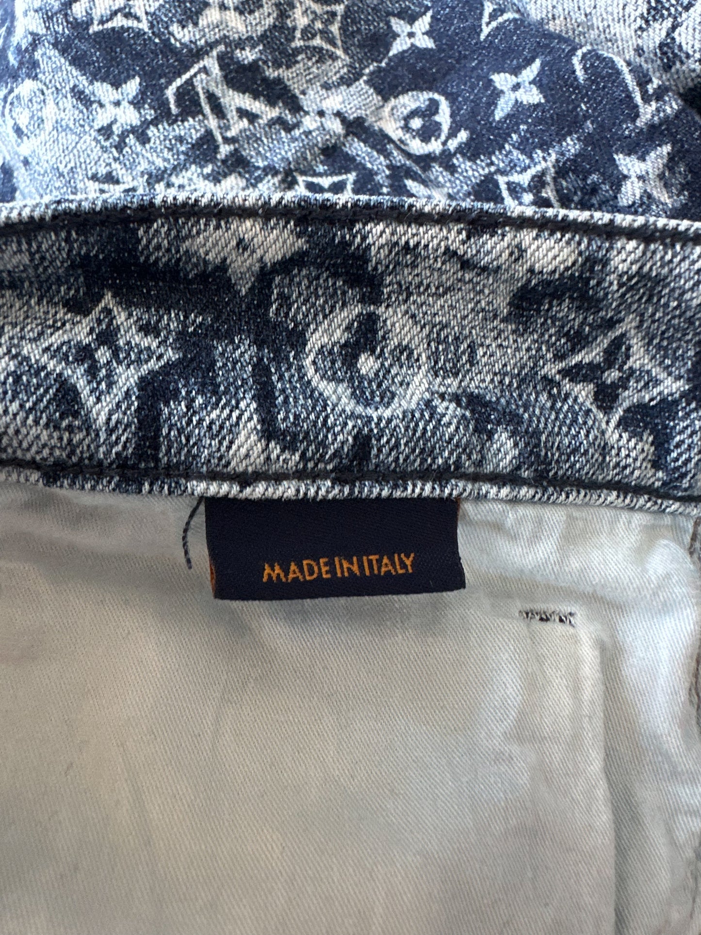 Louis Vuitton Blue Tapestry Monogram Jeans